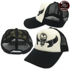 หมวกแก๊ปตาข่าย ลายหัวกระโหลก 